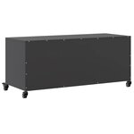 vidaXL Meuble TV noir 100 5x39x43 5 cm acier laminé à froid