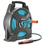 Gardena jeu d'enrouleur de tuyau classic 15 15 m gris et bleu 2662-20