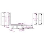 vidaXL Ensemble de meubles TV 6 Pièces Sonoma gris Bois d'ingénierie