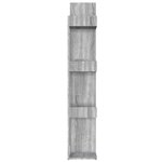 vidaXL Bibliothèque Sonoma gris 86x25 5x140 cm Bois d'ingénierie