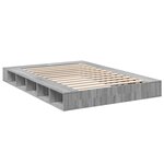 vidaXL Cadre de lit sonoma gris 160x200 cm bois d'ingénierie