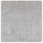 vidaXL Tapis Shaggy à poils longs Gris 200x200 cm PP