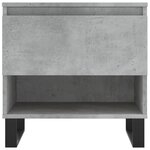 vidaXL Tables basses 2 Pièces gris béton 50x46x50 cm bois d'ingénierie