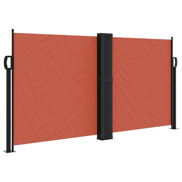 vidaXL Auvent latéral rétractable terre cuite 120x600 cm