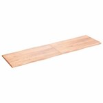 vidaXL Dessus de table bois massif traité bordure assortie