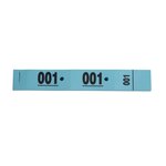 Carnet de 50 tickets vestiaire bleus - lot de 20 - exacompta
