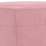 vidaXL Ensemble de canapés 3 Pièces avec coussins rose velours