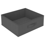 vidaXL Étagère de rangement avec 4 paniers en tissu Acier Gris