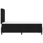vidaXL Lit box spring avec matelas noir 120x200 cm en tissu