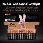 Duracell - Piles alcalines AAA Plus, 1.5 V LR03, paquet de 8