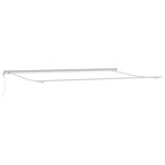 vidaXL Store rétractable automatique vert et blanc 600x300 cm
