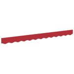 vidaXL Valence d'Auvent pour Cadre de 2.5 m Rouge 2.3x0.2 m