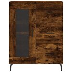 vidaXL Buffet chêne fumé 69 5x34x90 cm bois d'ingénierie