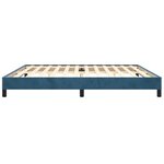 vidaXL Cadre de lit sans matelas bleu foncé 200x200 cm velours