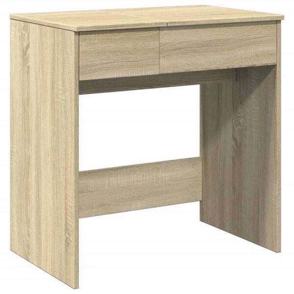 vidaXL Coiffeuse avec miroir chêne sonoma 73x46 5x120 cm
