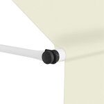 vidaXL Auvent manuel rétractable 250 cm Crème