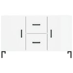 vidaXL Buffet blanc brillant 100x36x60 cm bois d'ingénierie