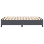vidaXL Cadre de lit Gris Foncé 140x190 cm en Tissu Velours