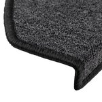 vidaXL Tapis d'escalier 15 Pièces Anthracite 65x24x4 cm