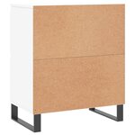 vidaXL Buffets 3 Pièces Blanc Bois d'ingénierie