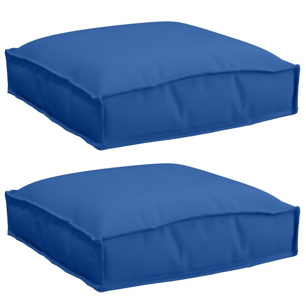 vidaXL Coussins de palette pour siège 2 Pièces Bleu royal 40x40x8 cm Tissu Oxford