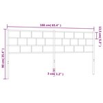 vidaXL Tête de lit métal noir 160 cm