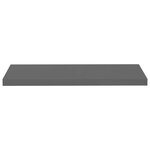 vidaXL Étagère murale flottante Gris brillant 80x23 5x3 8 cm MDF