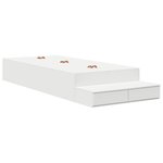 vidaXL Cadre de lit de rangement Blanc 80x200 cm