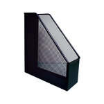 Porte-revues q-connect métal mesh maille métallique 250x79x289mm coloris noir