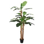 vidaXL Bananier artificiel 19 feuilles 180 cm vert