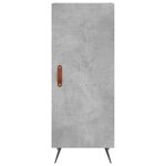 vidaXL Buffet haut Gris béton 34 5x34x180 cm Bois d'ingénierie