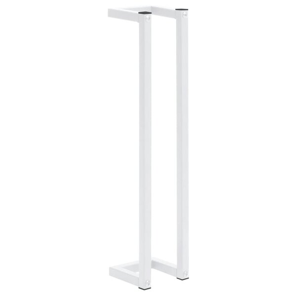 vidaXL Porte-serviette Blanc 12 5x12 5x60 cm Acier