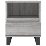vidaXL Table de chevet sonoma gris 40x35x50 cm bois d’ingénierie