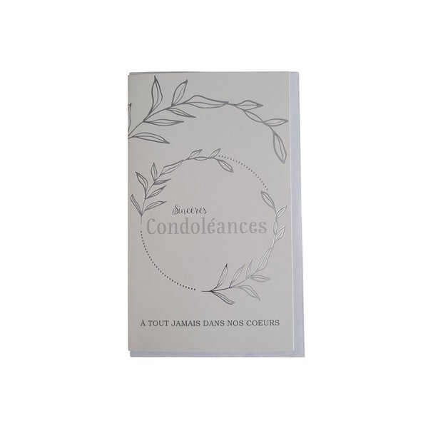 Carte De Voeux -  Sincères Condoléances - A tout Jamais Dans Nos Coeurs