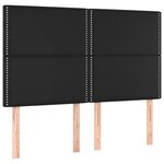 vidaXL Sommier à lattes de lit avec matelas et LED Noir 140x200 cm