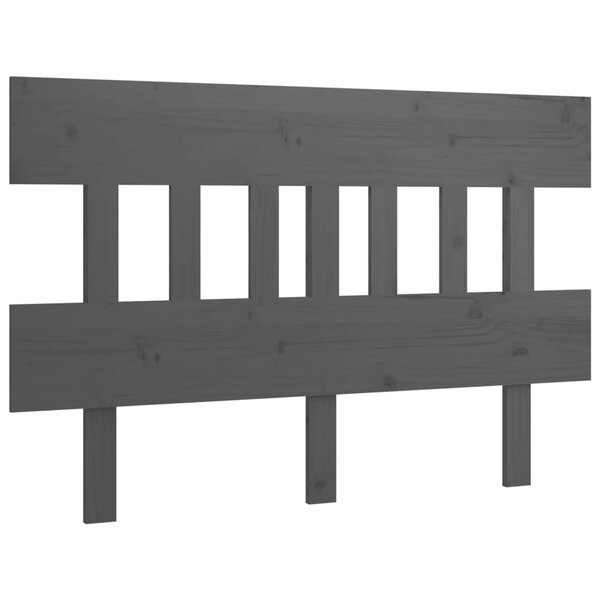 vidaXL Tête de lit Gris 183 5x3x81 cm Bois massif de pin