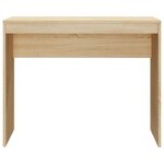 Bureau table poste de travail meuble d'ordinateur informatique étude chêne sonoma 90 x 40 x 72 cm bois d'ingénierie brun 02_0023662