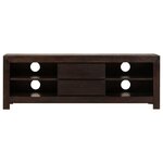 vidaXL Meuble TV Bois d'acacia massif 120 x 30 x 40 cm Marron foncé