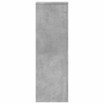 vidaXL Support pour plantes gris béton 33x33x100 cm bois d'ingénierie
