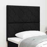 Tête de lit vidaXL design blocs en diamant noire 90 cm tissu