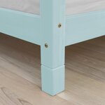 4 pieds de lit 10 cm FOOT bleu clair