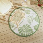 vidaXL Tapis d'extérieur vert Ø120 cm PP