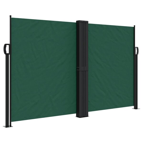 vidaXL Auvent latéral rétractable vert foncé 140x1000 cm