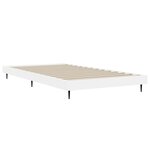 vidaXL Cadre de lit sans matelas blanc 90x200 cm bois d'ingénierie