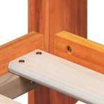 vidaXL Lit haut avec toit cire marron 90x190 cm bois de pin massif