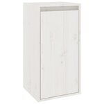vidaXL Meubles TV 4 Pièces Blanc Bois massif de pin