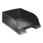 Corbeille à courrier leitz maxi format plus jumbo noire - lot de 4