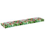 vidaXL Coussins de Palette pour Banc 2 Pièces Jungle Tropical 180x40x8 cm Tissu Oxford