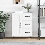 vidaXL Buffet blanc 69 5x34x90 cm bois d'ingénierie