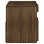 vidaXL Meuble TV avec lumières LED Chêne marron 75x35x40 cm